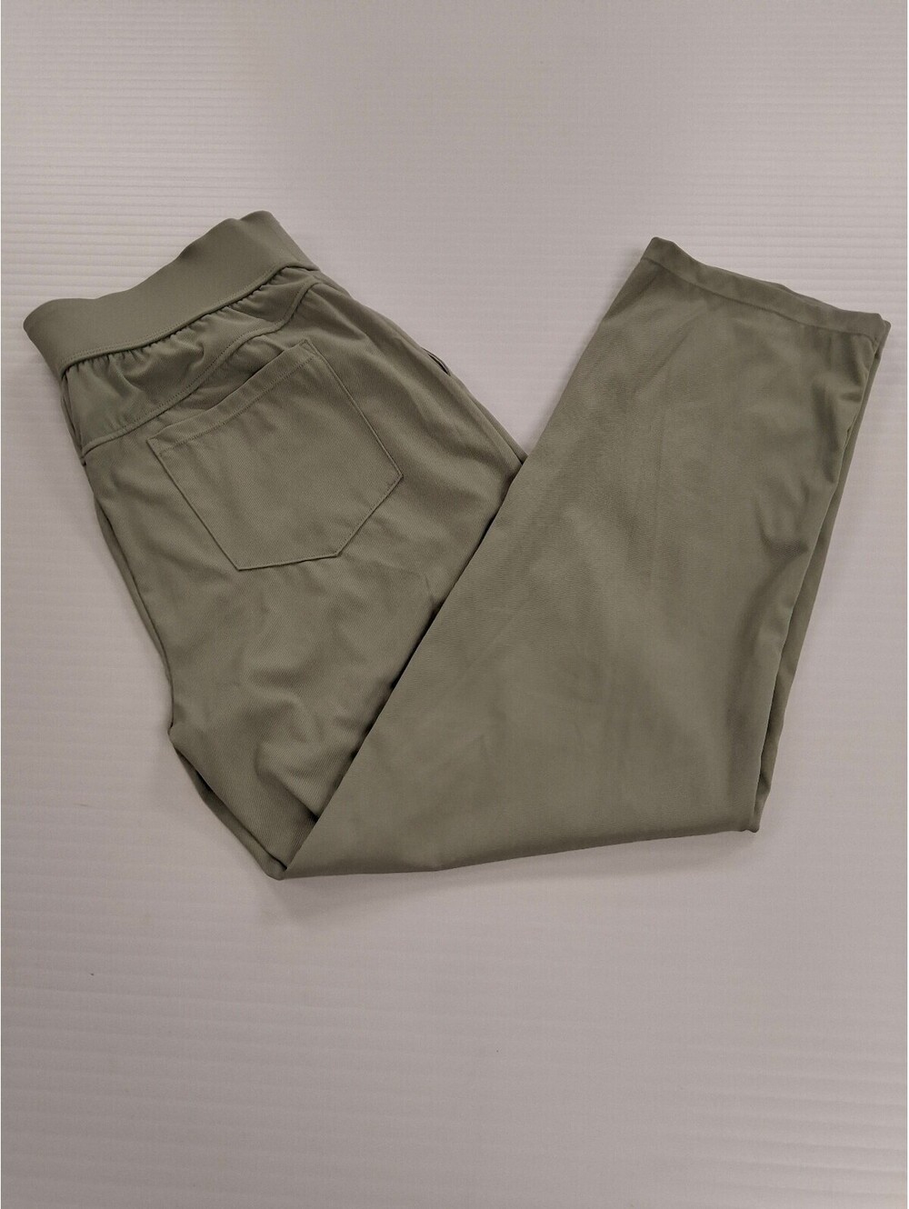 Halara Women's Stretchy Light Green Casual Pants with Elastic Waistband - Picture 2 of 9